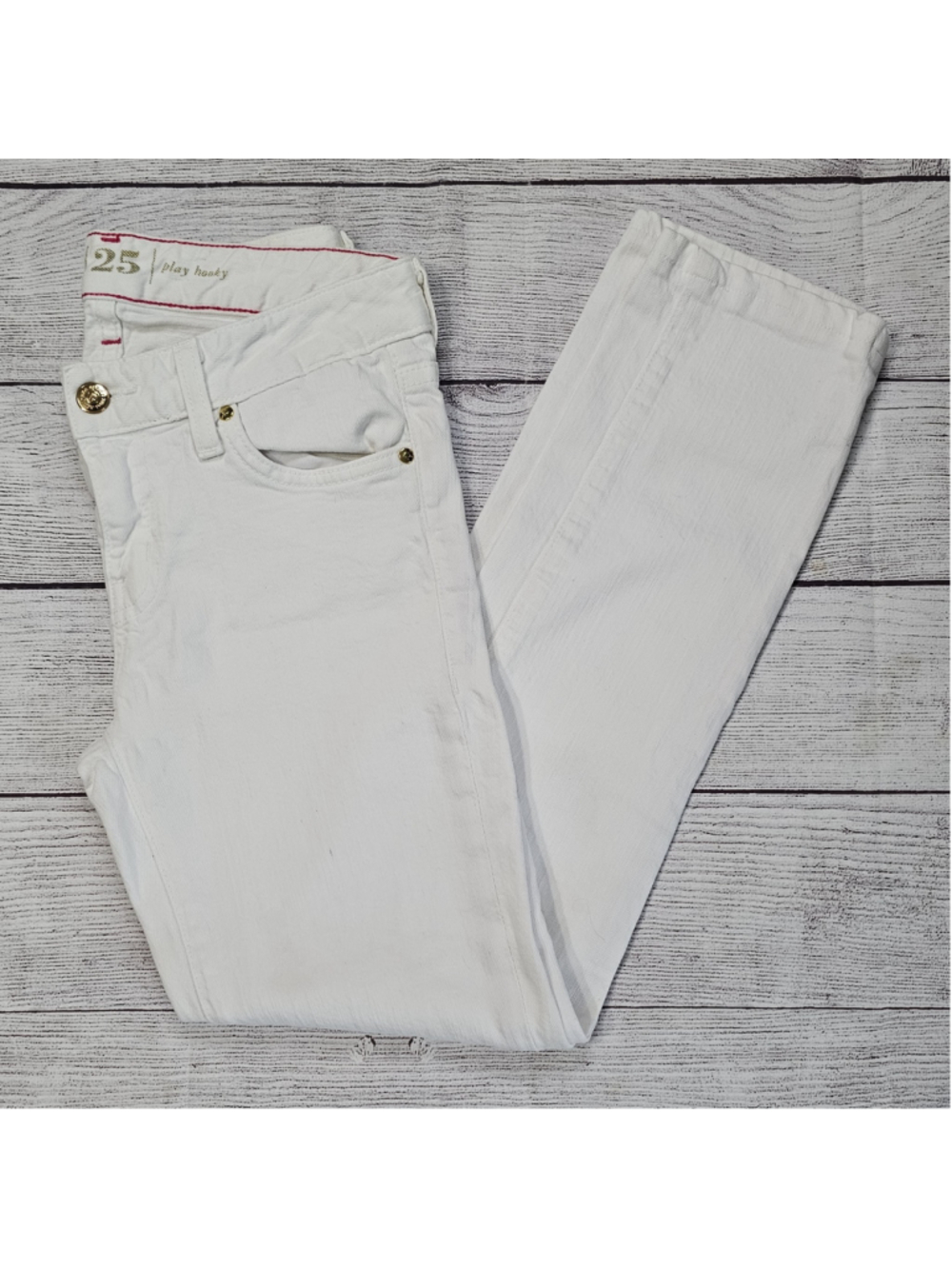 Kate Spade sz 25 white skinny jeans